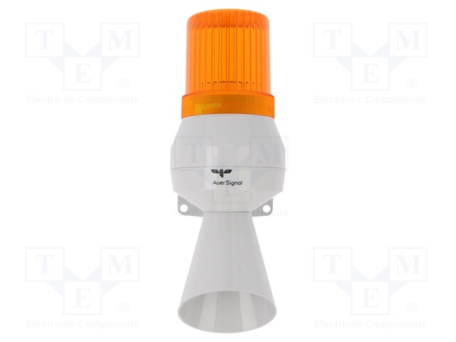 Signaller: lighting-sound; 230÷240VAC; bulb BA15D; orange; IP43