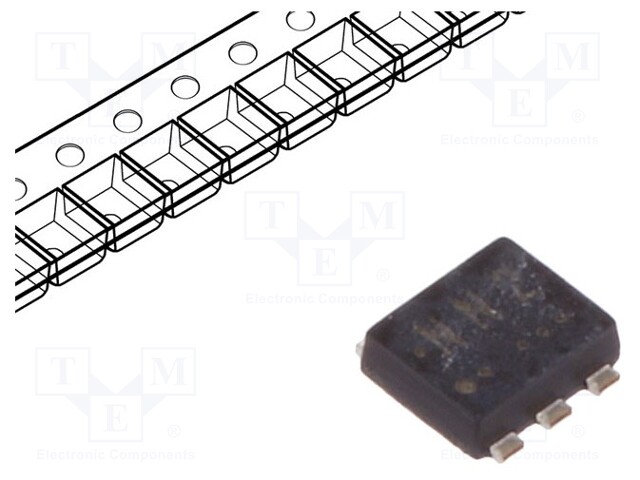 Transistor: N-MOSFET x2; unipolar; 30V; 1.6A; 0.5W; UF6