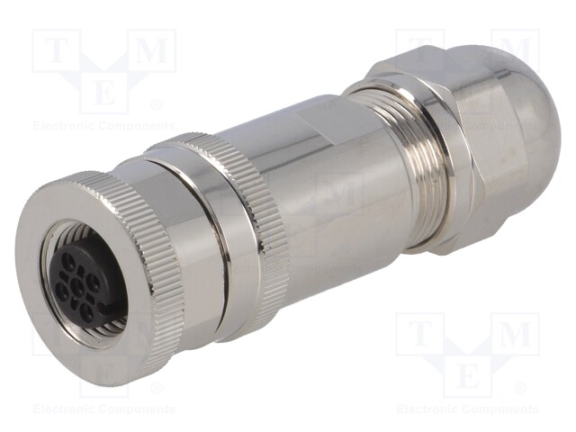 Plug; M12; PIN: 3; female; A code-DeviceNet / CANopen; for cable