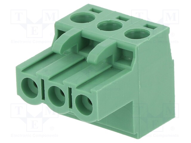 Pluggable terminal block; 5mm; ways: 3; straight; plug; female