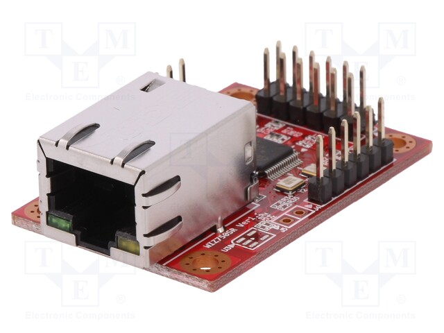 Module: Ethernet; RJ45 magnetically shielded,pin header; 3.3VDC