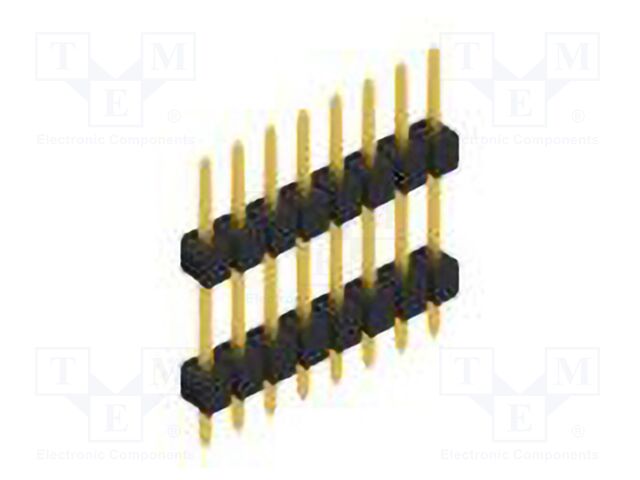 Connector: pin strips; pin header; male; PIN: 8; 2.54mm; THT; 1x8
