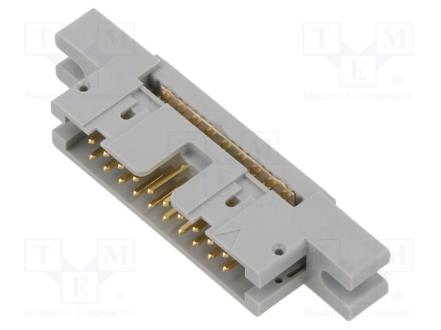 Plug; IDC; male; PIN: 20; IDC; for ribbon cable; 1.27mm; gold-plated