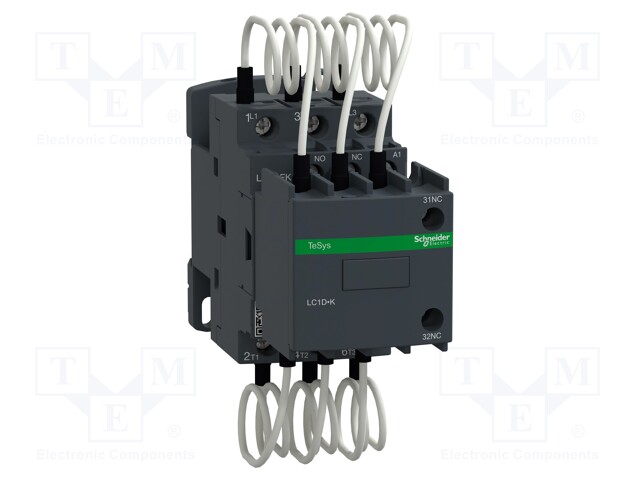 Contactor: 3-pole; NO x3; Auxiliary contacts: NC x2 + NO; 230VAC