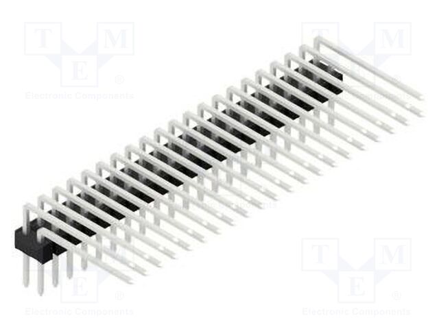 Connector: pin strips; pin header; male; PIN: 42; 2.54mm; THT; 2x21