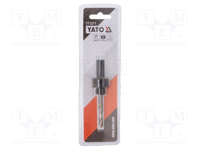 Hole saw adapter; 7/16" (11mm); Thread: 5/8"