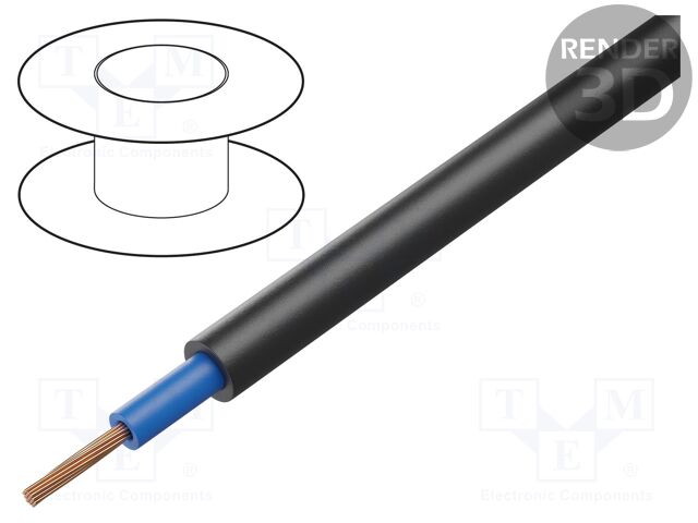 Wire; N2XH; 1x35mm2; stranded; Cu; LSZH; black; 600V,1000V