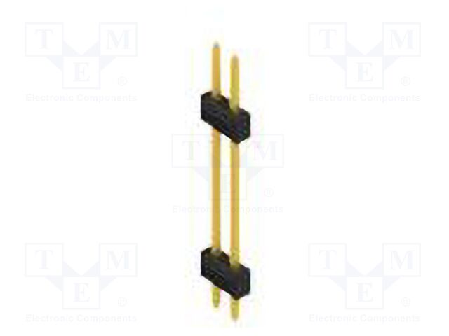 Connector: pin strips; pin header; male; PIN: 2; 2.54mm; THT; 2x1