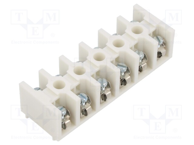 Terminal block; screw terminal; 0.75÷10mm2; 500V; 57A; ways: 6