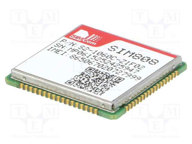 Module: GPS/GSM; 2G; 68pad SMT; SMD; GPRS; 1800MHz,900MHz