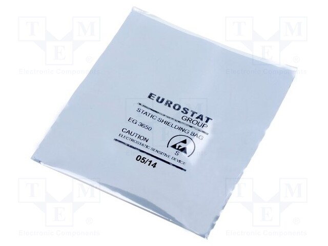 Protection bag; ESD; L: 102mm; W: 76mm; Thk: 76um; IEC 61340-5-1