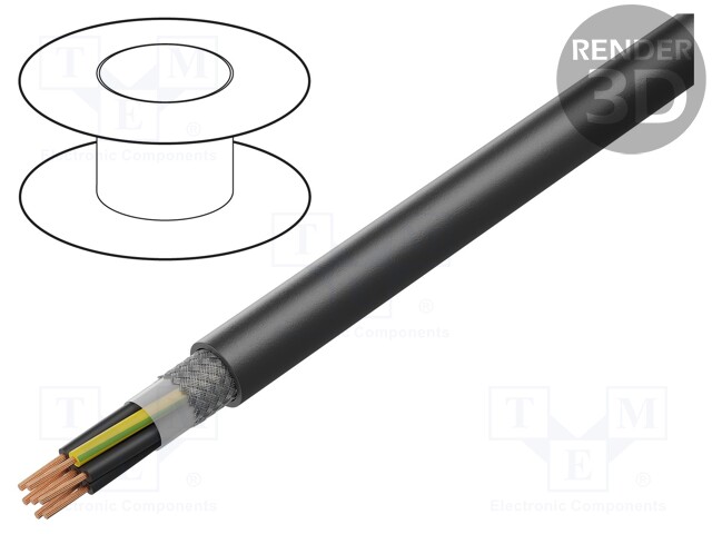 Wire; ÖLFLEX® ROBUST 215C; 7G0,75mm2; tinned copper braid; TPE