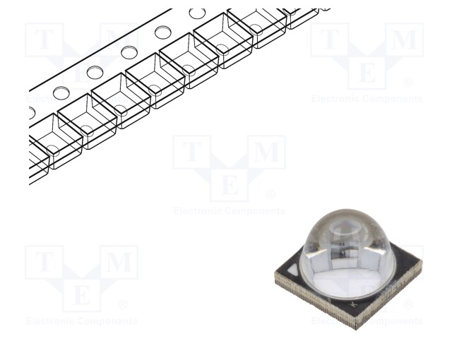 Power LED; UV-L; 48°; 1000mA; Pmax: 20W; 7x7x5.7mm; SMD; 6÷7.6V