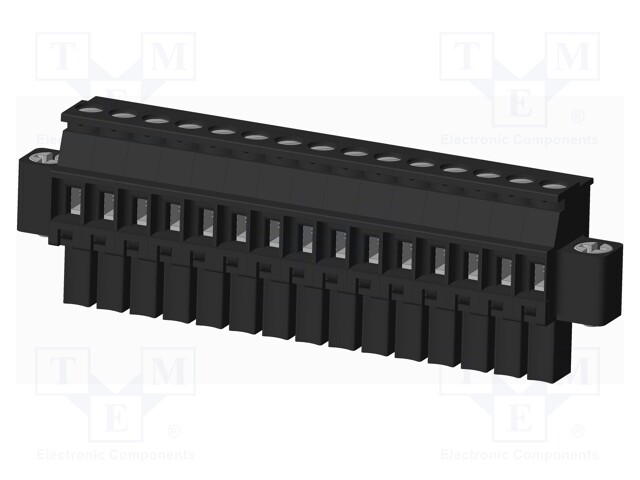 Connector: pluggable terminal block; plug; female; angled 90°