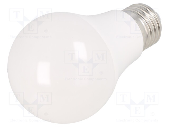 LED lamp; cool white; E27; 230VAC; 900lm; 9.5W; 220°; 6400K