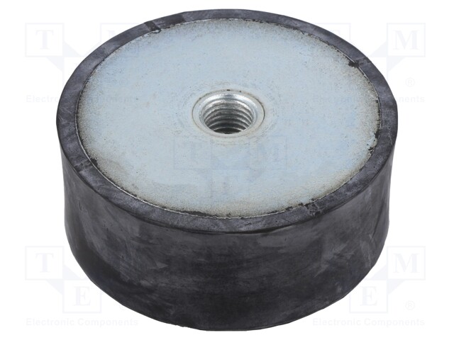 Vibration damper; Ø: 100mm; Shore hardness: 55±5; 20000N; 2000N/mm