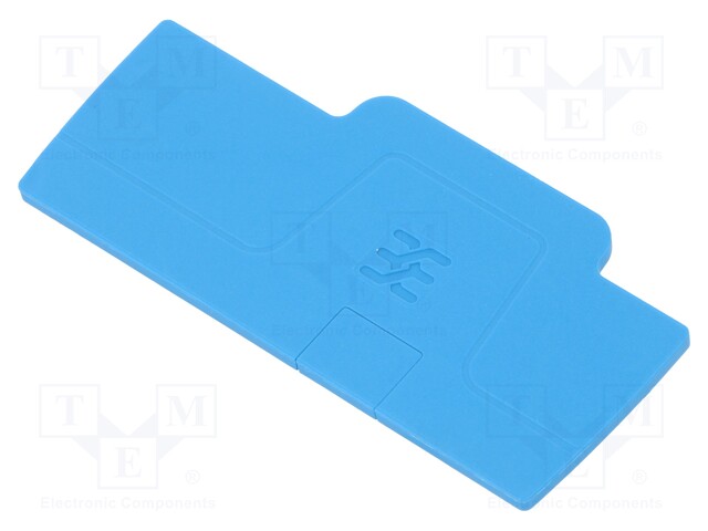 End plate; Application: A series; blue