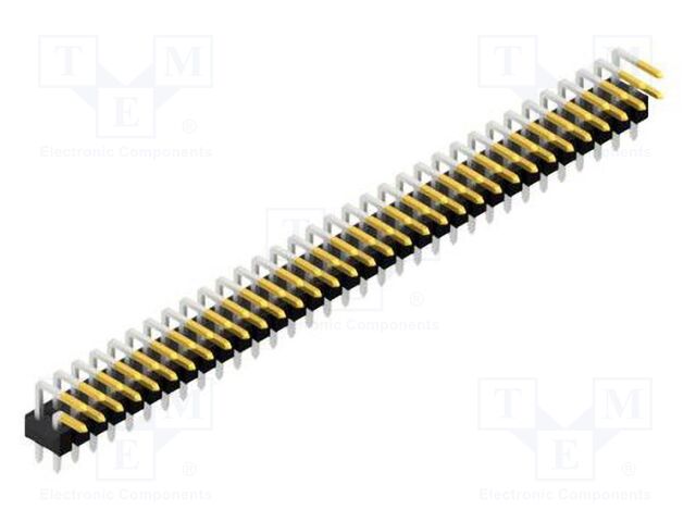 Connector: pin strips; pin header; male; PIN: 66; 2.54mm; THT; 2x33