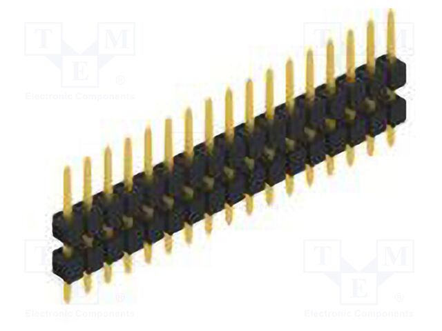 Connector: pin strips; pin header; male; PIN: 17; 2.54mm; THT; 1x17