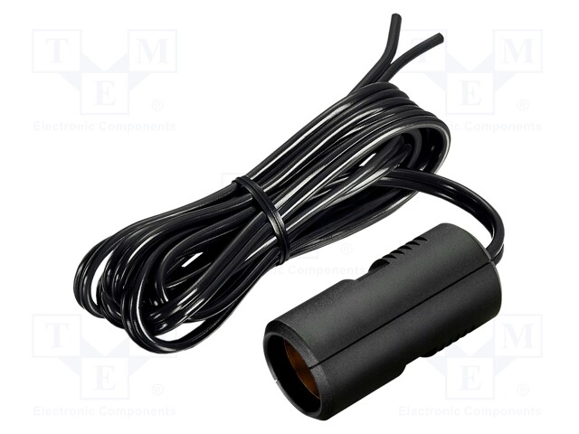 Cigarette lighter socket extension cord; 8A; Sup.volt: 12÷24VDC