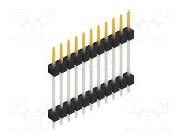 Connector: pin strips; pin header; male; PIN: 11; 2.54mm; THT; 1x11