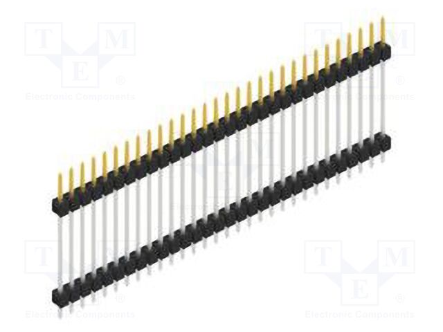 Connector: pin strips; pin header; male; PIN: 30; 2.54mm; THT; 1x30