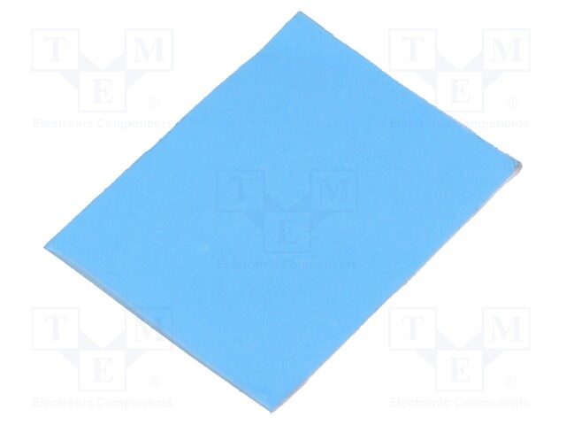 Heat transfer pad: acrylic; TO220; L: 20mm; W: 15mm; D: 0.25mm