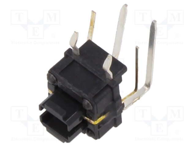 Microswitch TACT; SPST-NO; Pos: 2; 0.05A/12VDC; THT; LED; OFF-(ON)