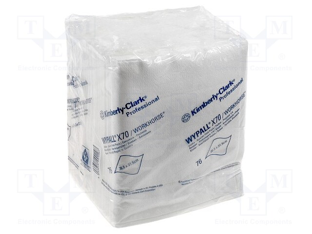 Wipe: paper; 70pcs; 365x315mm; cleaning