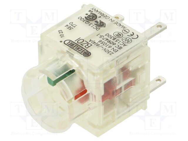 Contact block; -30÷70°C; IP00; Contacts: NC + NO; 3mm