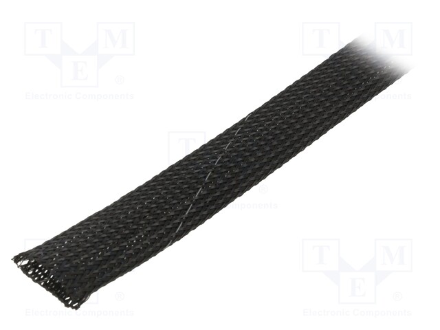 Polyester conduit; ØBraid : 18÷25,nom.20mm; polyester; black