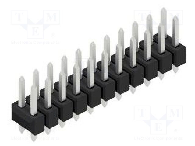 Connector: pin strips; pin header; male; PIN: 22; 2.54mm; THT; 2x11