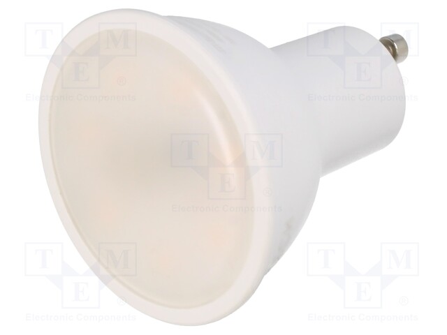 LED lamp; warm white; GU10; 230VAC; 400lm; 5W; 120°; 3000K; 3pcs.