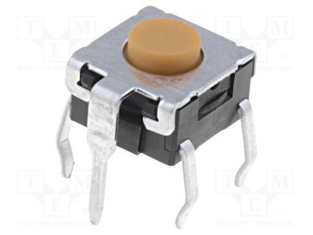 Microswitch TACT; SPST-NO; Pos: 2; 0.05A/24VDC; THT; none; 2.25N