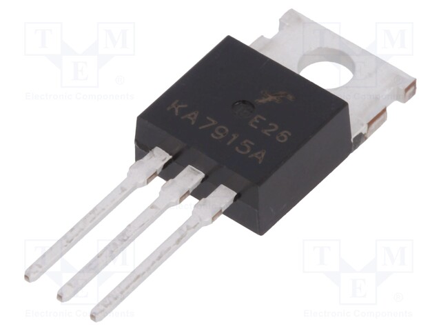 IC: voltage regulator; linear,fixed; -15V; 1A; TO220; THT
