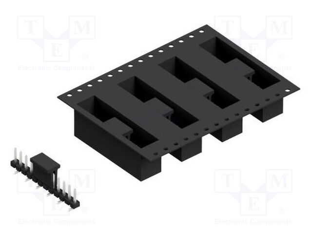 Connector: pin strips; pin header; male; PIN: 12; 2.54mm; SMT; 1x12