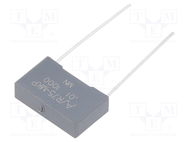 Capacitor: polypropylene; 0.01uF; 15mm; ±5%; 18x11x5mm; -55÷105°C