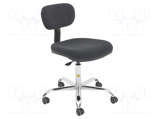 Chair; ESD; Seat dim: 450x400mm; Back dim: 400x270mm; 475÷600mm