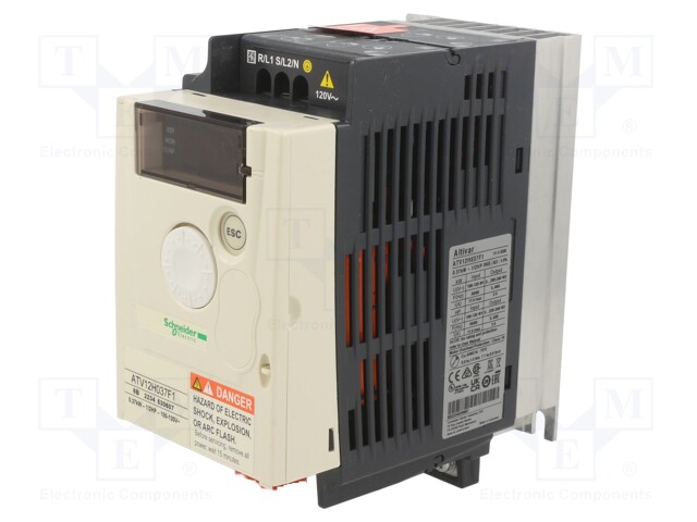 Inverter; Max motor power: 0.37kW; Out.voltage: 3x110VAC; IP20