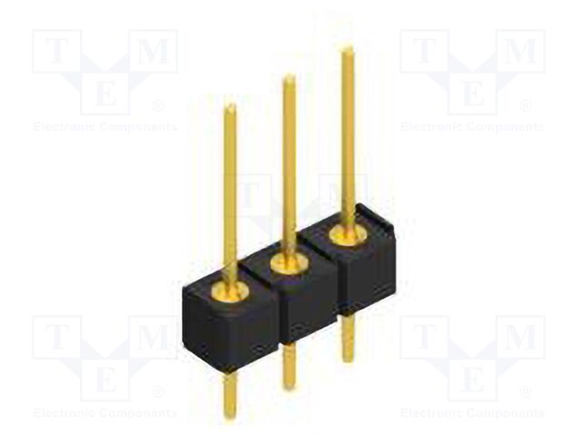 Connector: pin strips; pin header; male; PIN: 3; 2.54mm; THT; 1x3