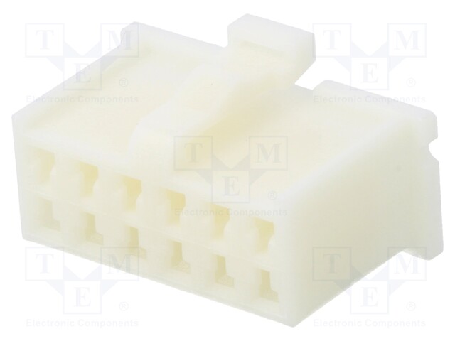 Connector: wire-board; MDF6; plug; female; w/o contacts; PIN: 12
