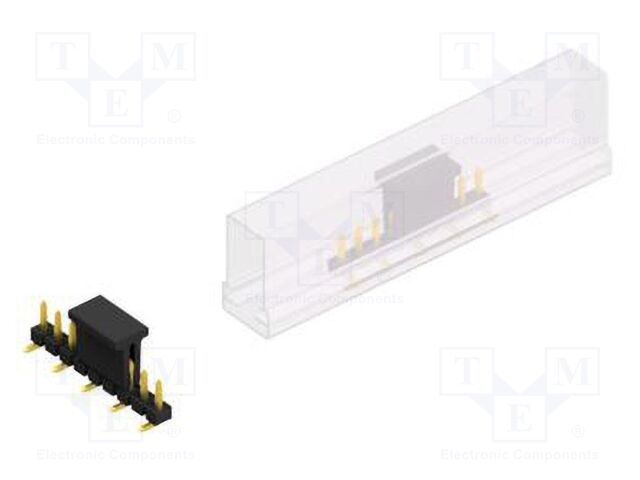 Connector: pin strips; pin header; male; PIN: 9; 2.54mm; SMT; 1x9