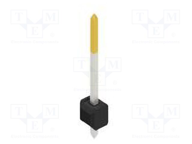 Connector: pin strips; pin header; male; PIN: 1; 2.54mm; THT; 1x1