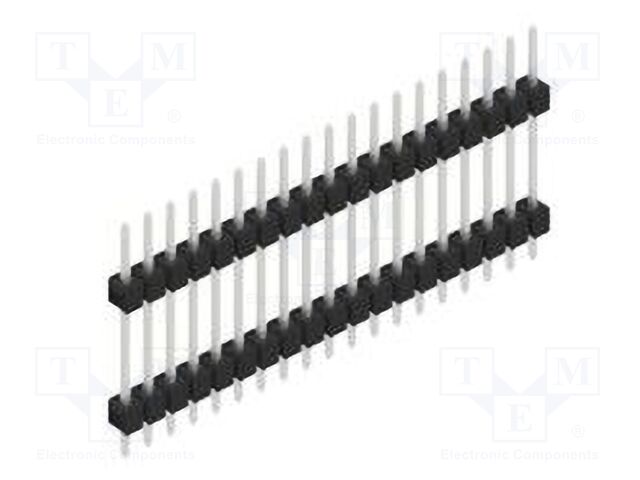 Connector: pin strips; pin header; male; PIN: 19; 2.54mm; THT; 1x19