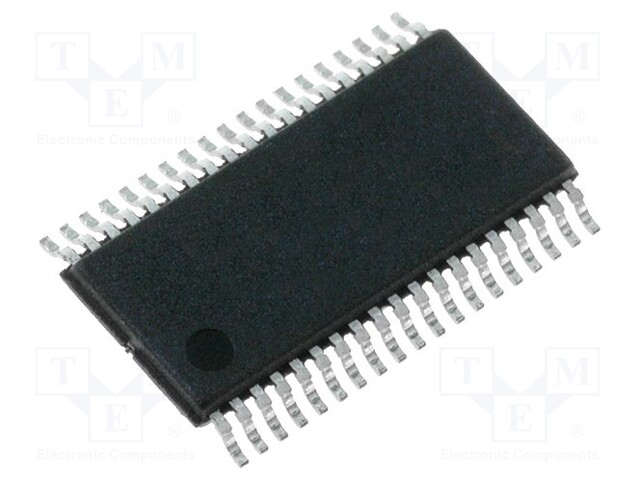 MSP430 microcontroller; SRAM: 2048B; Flash: 64kB; 16MHz; TSSOP38