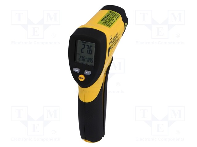 Infrared thermometer; LCD,with a backlit; -50÷800°C; ε: 0,1÷1