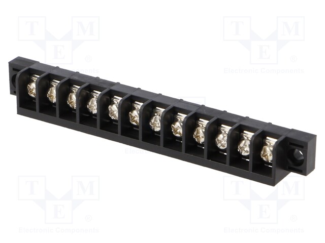 PCB terminal block; angled 90°; 8.25mm; ways: 12; on PCBs; tinned