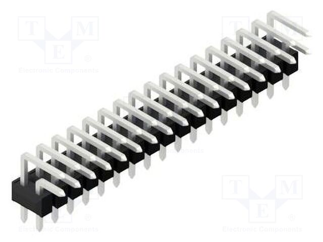 Connector: pin strips; pin header; male; PIN: 34; 2.54mm; THT; 2x17