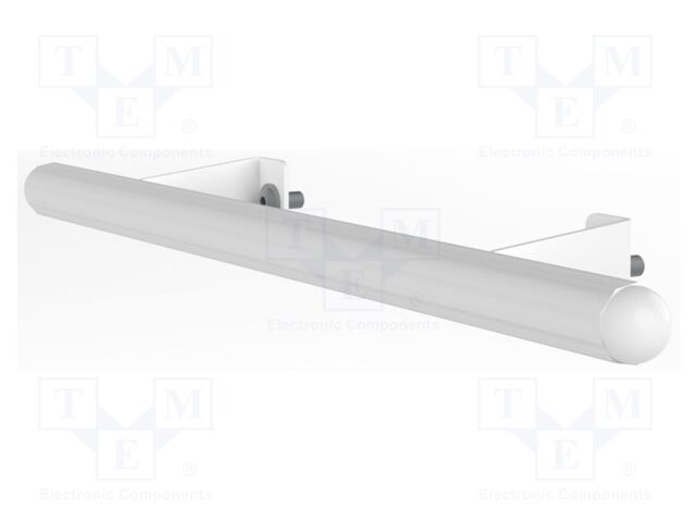 Holder; ESD; W: 450mm; Ø: 26.9mm; steel; light grey