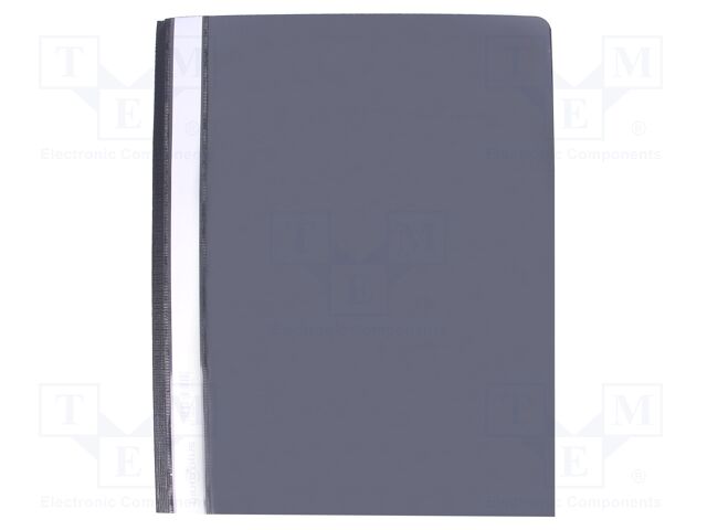 Document wallet; A4; black; Mat: PVC